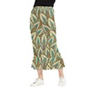 Field leaves Maxi Fishtail Chiffon Skirt View1