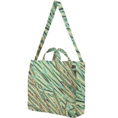 Green Leaves Square Shoulder Tote Bag by goljakoff