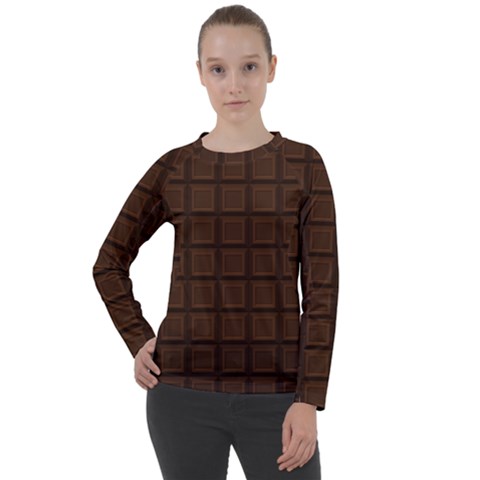 Chocolate Women s Long Sleeve Raglan Tee by goljakoff