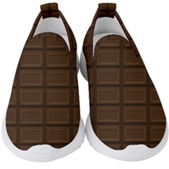 Milk Chocolate Kids  Slip On Sneakers by goljakoff