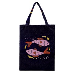 Fish Pisces Astrology Star Zodiac Classic Tote Bag by HermanTelo