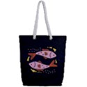 Fish Pisces Astrology Star Zodiac Full Print Rope Handle Tote (Small) View2