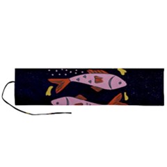 Fish Pisces Astrology Star Zodiac Roll Up Canvas Pencil Holder (l) by HermanTelo