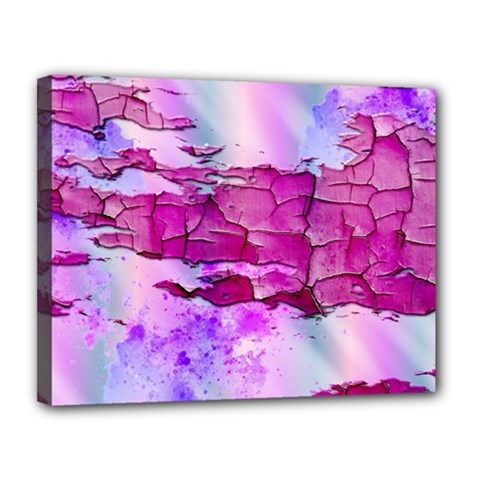 Background Crack Art Abstract Canvas 14  X 11  (stretched)