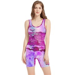 Background Crack Art Abstract Women s Wrestling Singlet