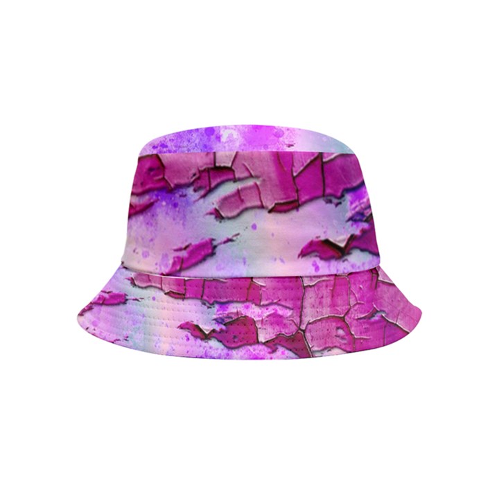 Background Crack Art Abstract Inside Out Bucket Hat (Kids)