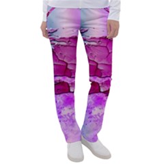 Background Crack Art Abstract Women s Casual Pants by Mariart