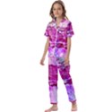 Background Crack Art Abstract Kids  Satin Short Sleeve Pajamas Set View1