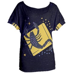 Zodiak Scorpio Horoscope Sign Star Women s Oversized Tee by Alisyart