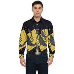 Zodiak Scorpio Horoscope Sign Star Men s Long Sleeve Pocket Shirt  by Alisyart