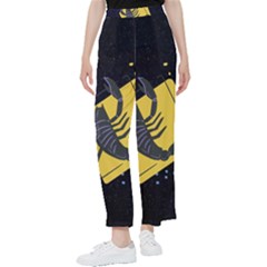 Zodiak Scorpio Horoscope Sign Star Women s Pants 