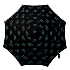 Just Beauty Words Motif Print Pattern Hook Handle Umbrellas (Large)