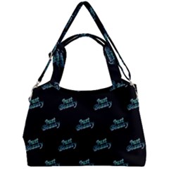 Just Beauty Words Motif Print Pattern Double Compartment Shoulder Bag