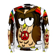  Rainbow Stoner Owl Men s Sweatshirt by IIPhotographyAndDesigns