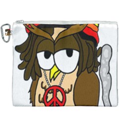  Rainbow Stoner Owl Canvas Cosmetic Bag (xxxl) by IIPhotographyAndDesigns