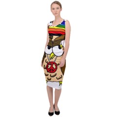  Rainbow Stoner Owl Sleeveless Pencil Dress by IIPhotographyAndDesigns