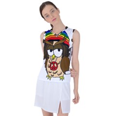  Rainbow Stoner Owl Women s Sleeveless Sports Top by IIPhotographyAndDesigns