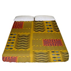 Digital Paper African Tribal Fitted Sheet (king Size)