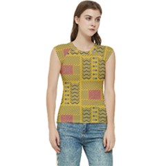 Digital Paper African Tribal Women s Raglan Cap Sleeve Tee