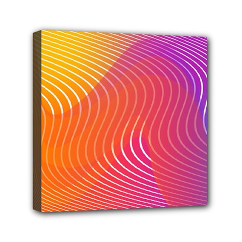 Chevron Line Poster Music Mini Canvas 6  X 6  (stretched) by Mariart