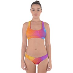 Chevron Line Poster Music Cross Back Hipster Bikini Set