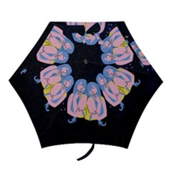 Twin Horoscope Astrology Gemini Mini Folding Umbrellas by Alisyart