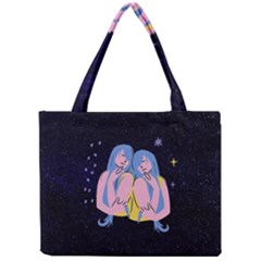 Twin Horoscope Astrology Gemini Mini Tote Bag by Alisyart