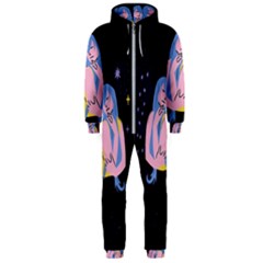 Twin Horoscope Astrology Gemini Hooded Jumpsuit (men)  by Alisyart