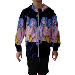 Twin Horoscope Astrology Gemini Kids  Hooded Windbreaker by Alisyart