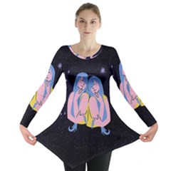 Twin Horoscope Astrology Gemini Long Sleeve Tunic 