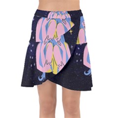 Twin Horoscope Astrology Gemini Wrap Front Skirt