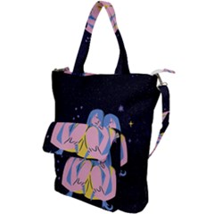 Twin Horoscope Astrology Gemini Shoulder Tote Bag by Alisyart