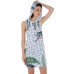 Plants Flowers Nature Blossom Racer Back Hoodie Dress