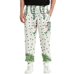 Plants Flowers Nature Blossom Men s Elastic Waist Pants