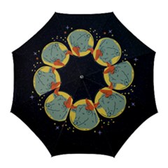 Zodiak Bull Horoscope Sign Star Golf Umbrellas