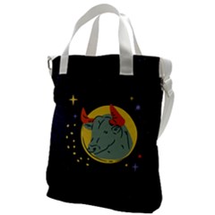 Zodiak Bull Horoscope Sign Star Canvas Messenger Bag