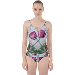 Love Ornament Design Cut Out Top Tankini Set