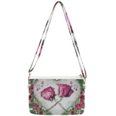 Love Ornament Design Double Gusset Crossbody Bag