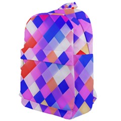 Squares Pattern Geometric Seamless Classic Backpack by Dutashop
