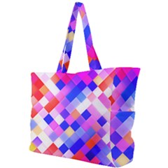 Squares Pattern Geometric Seamless Simple Shoulder Bag by Dutashop