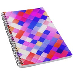 Squares Pattern Geometric Seamless 5 5  X 8 5  Notebook