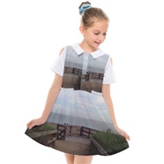 Beach Day  Kids  Short Sleeve Shirt Dress by IIPhotographyAndDesigns