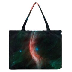   Space Galaxy Zipper Medium Tote Bag by IIPhotographyAndDesigns