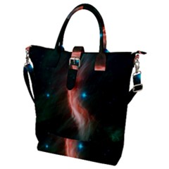   Space Galaxy Buckle Top Tote Bag by IIPhotographyAndDesigns
