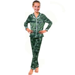 Gc (91) Kid s Satin Long Sleeve Pajamas Set