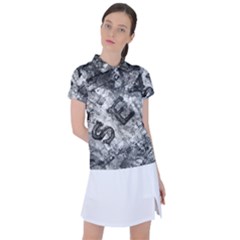 Sex Painting Word Letters Women s Polo Tee