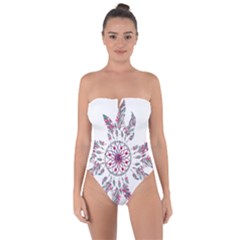 Boho Love Tie Back One Piece Swimsuit by designsbymallika