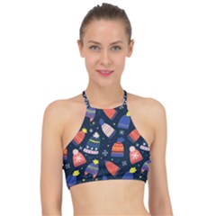 Beanie Love Racer Front Bikini Top by designsbymallika