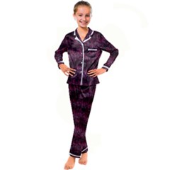 Gc (90) Kid s Satin Long Sleeve Pajamas Set