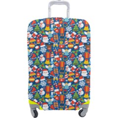 Christmas Love 2 Luggage Cover (large) by designsbymallika